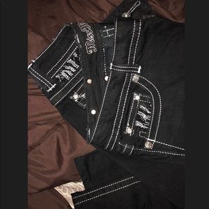 Black bling miss me jeans